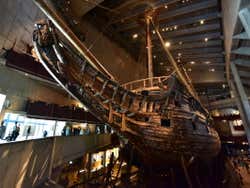A view of the Vasa Ship from below